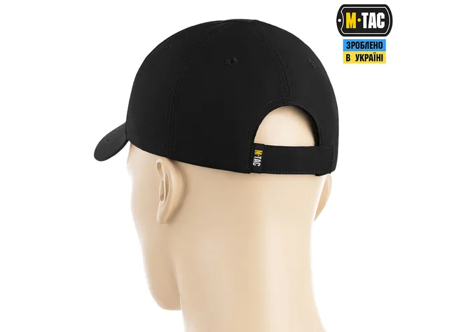 Бейсболка M-Tac Elite Flex рип-стоп Black Фото 2